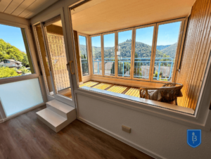 Blick vom Wohnzimmer